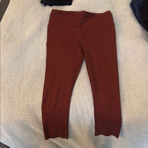 Athleta Maroon Accelerate Capri